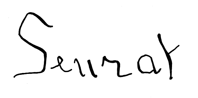Georges Seurat signature.